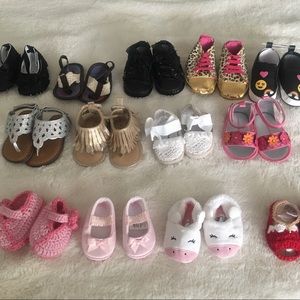 Bundle of baby girl shoes!